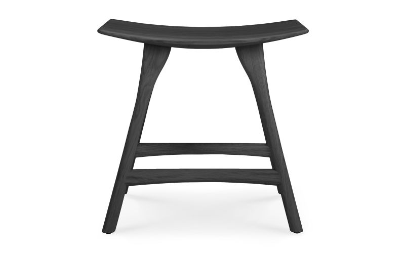 ETHNICRAFT BLACK OAK OSSO STOOL 50x33x48