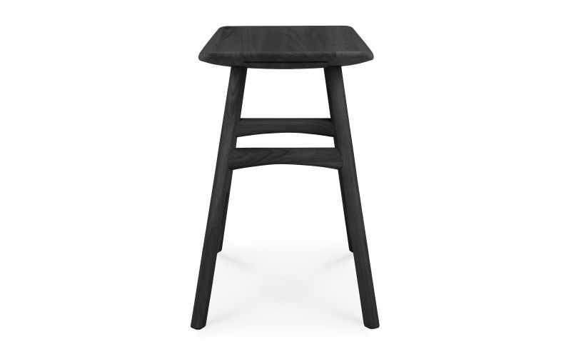 ETHNICRAFT BLACK OAK OSSO STOOL 50x33x48