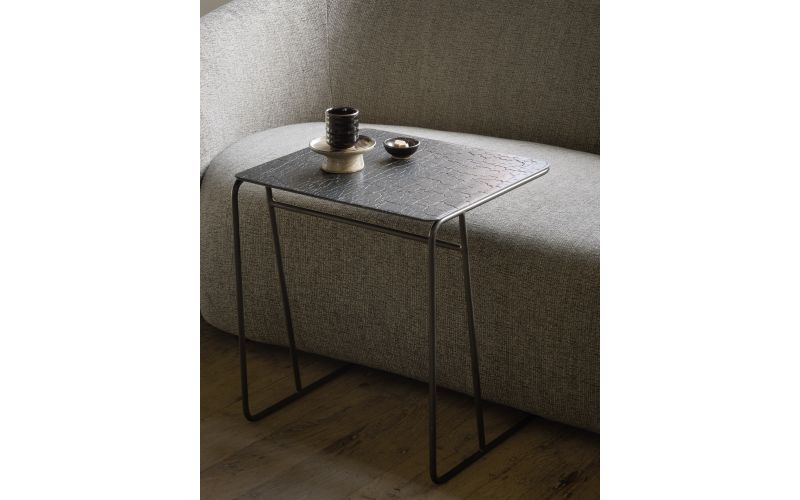 ETHNICRAFT ELLIPSE SIDE TABLE - UMBER 45x40x51