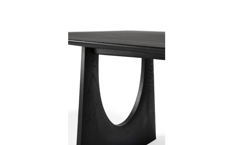 ETHNICRAFT BLACK OAK GEOMETRIC DINING TABLE 250