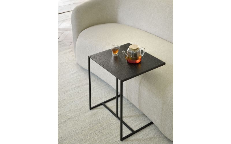 ETHNICRAFT TRIPTIC SIDE TABLE - LAVA - BLACK 