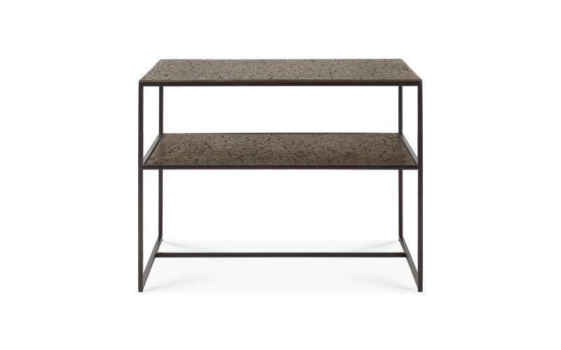 ETHNICRAFT PENTAGON SIDE TABLE - LAVA - WHISKEY 