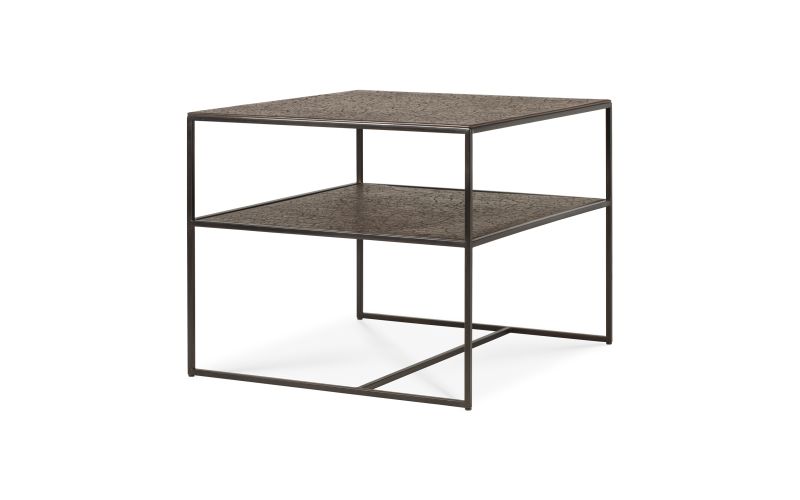 ETHNICRAFT PENTAGON SIDE TABLE - LAVA - WHISKEY 