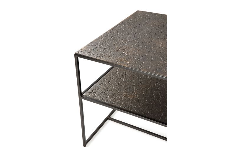 ETHNICRAFT PENTAGON SIDE TABLE - LAVA - WHISKEY 