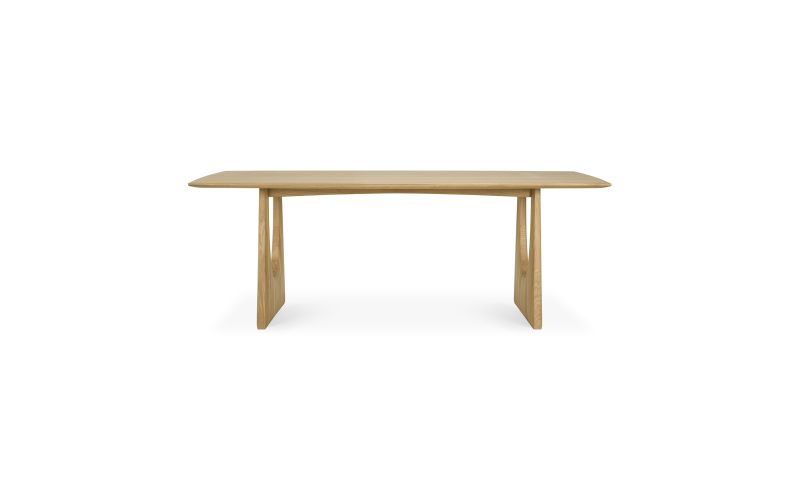 ETHNICRAFT OAK GEOMETRIC DINING TABLE 220x100x76
