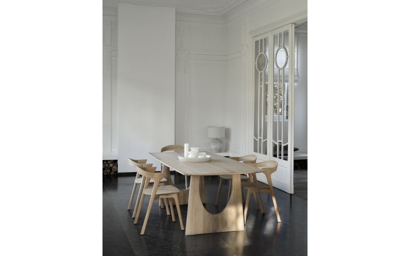 ETHNICRAFT OAK GEOMETRIC DINING TABLE 220x100x76