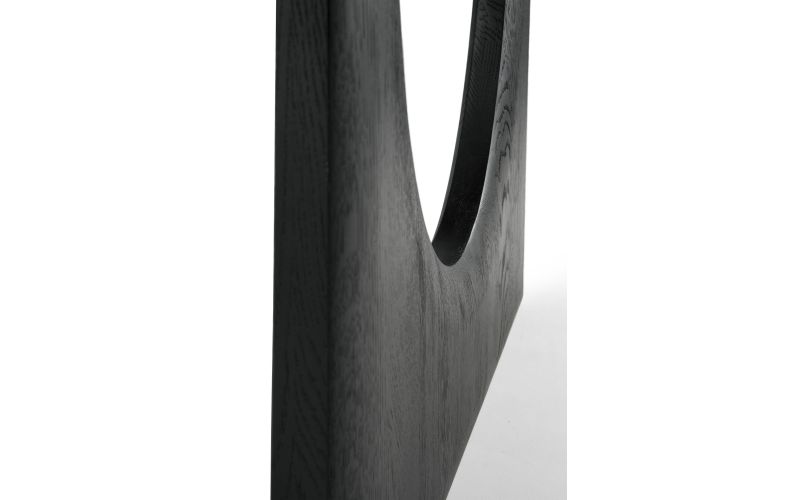 ETHNICRAFT BLACK OAK GEOMETRIC DINING TABLE 220