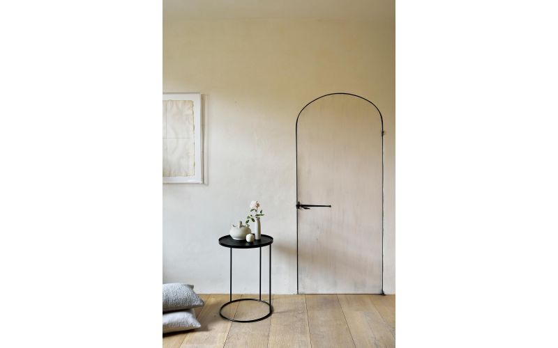 ETHNICRAFT ROUND TRAY SIDE TABLE - S