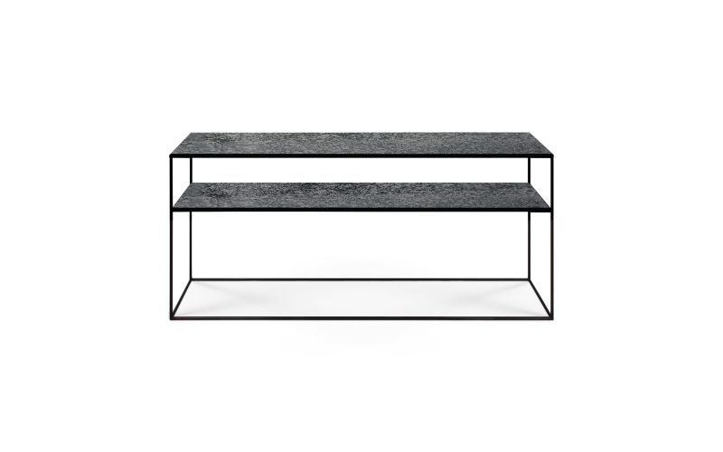 ETHNICRAFT AGED - CHARCOAL SOFA CONSOLE -2 SHELVES
