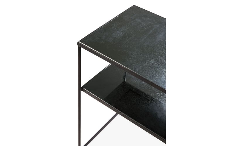 ETHNICRAFT AGED - CHARCOAL SOFA CONSOLE -2 SHELVES