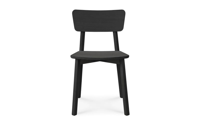 ETHNICRAFT BLACK OAK CASALE DINING CHAIR-GEVERNIST