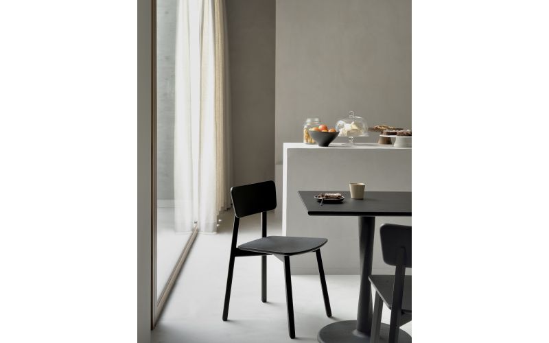 ETHNICRAFT BLACK OAK CASALE DINING CHAIR-GEVERNIST