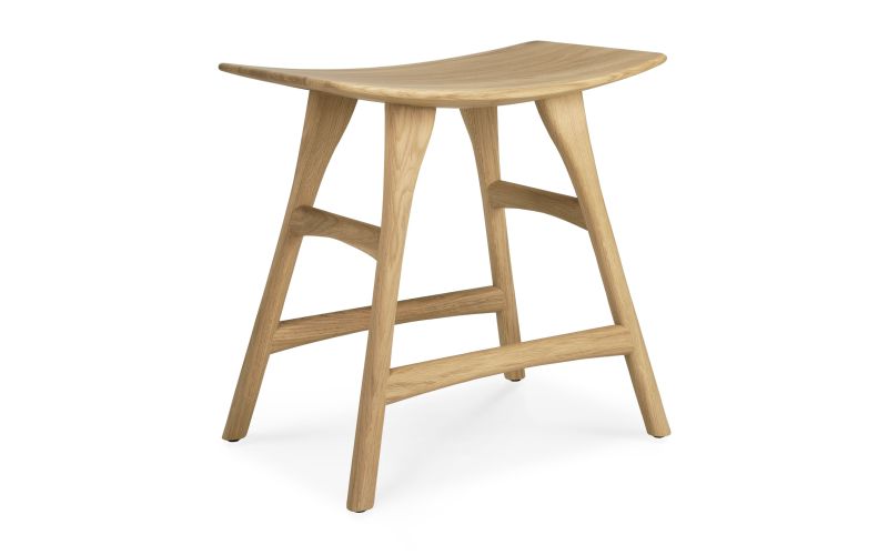 ETHNICRAFT OAK OSSO STOOL 50x33x48