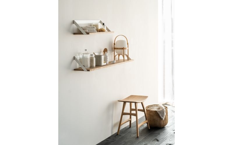 ETHNICRAFT OAK OSSO STOOL 50x33x48