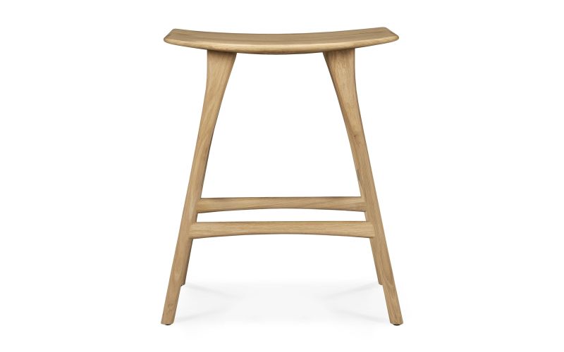 ETHNICRAFT OAK OSSO COUNTER STOOL 57x33x67
