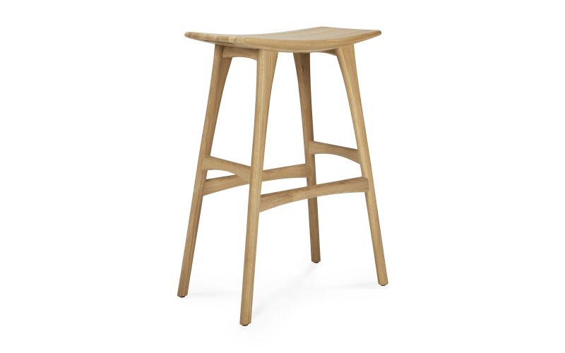 ETHNICRAFT OAK OSSO BAR STOOL 57x33x80