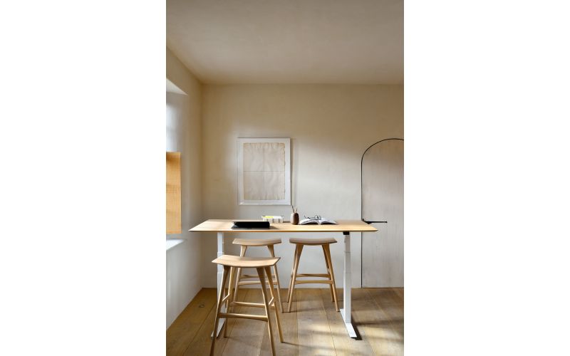 ETHNICRAFT OAK OSSO BAR STOOL 57x33x80