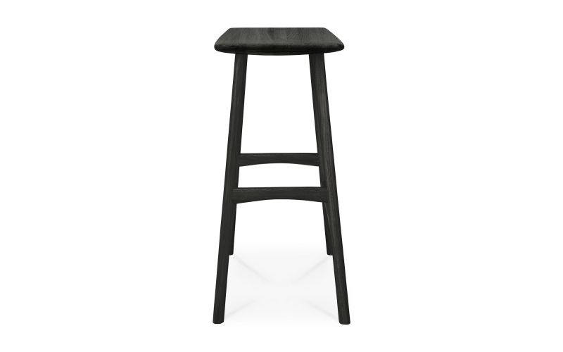 ETHNICRAFT BLACK OAK OSSO COUNTER STOOL 57x33x67
