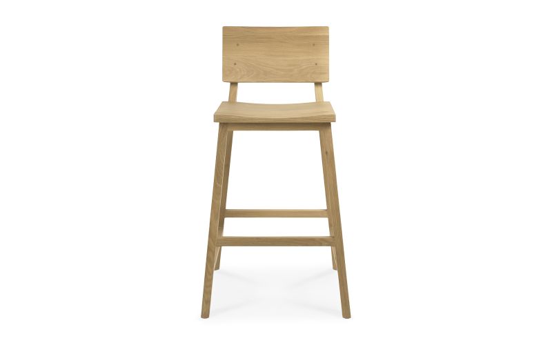 ETHNICRAFT OAK N3 KITCHEN COUNTER STOOL 49x50x91