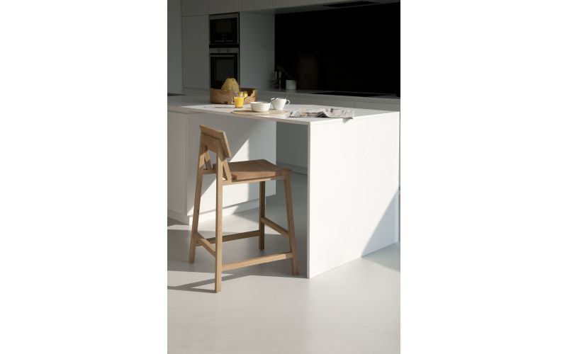 ETHNICRAFT OAK N3 KITCHEN COUNTER STOOL 49x50x91