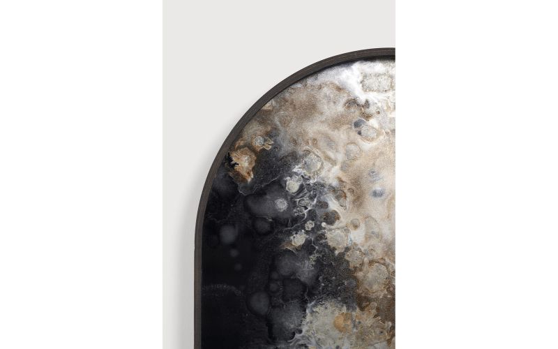  ETHNICRAFT BLACK ORGANIC TRAY - MEDIUM OBLONG