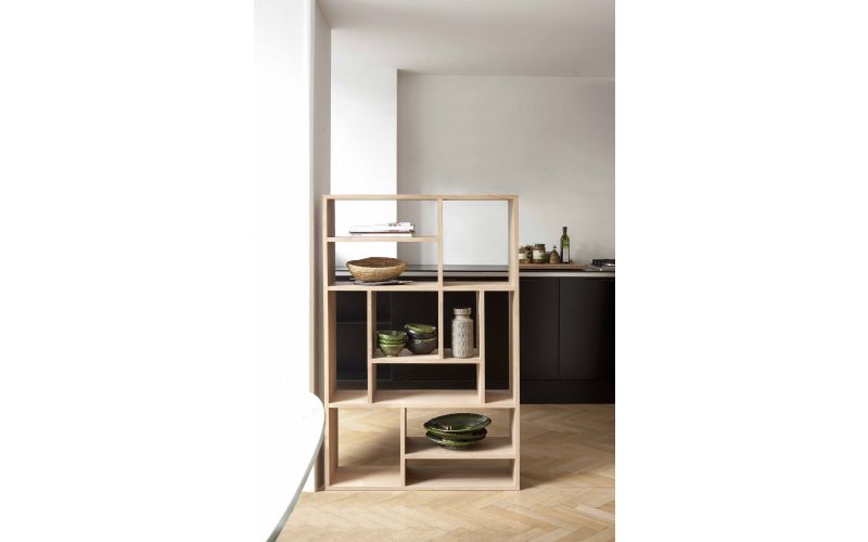 ETHNICRAFT OAK M RACK SMALL 90x30x139