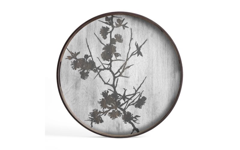 ETHNICRAFT BLOSSOM TRAY - WOOD - 48x48x4