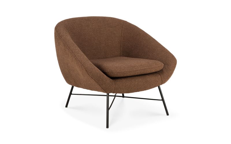 ETHNICRAFT BARROW LOUNGE CHAIR - COPPER