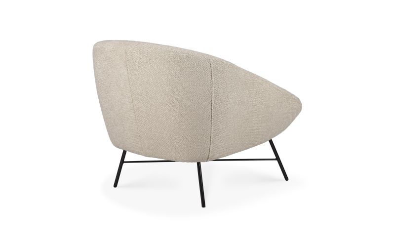 ETHNICRAFT BARROW LOUNGE CHAIR - OFF WHITE