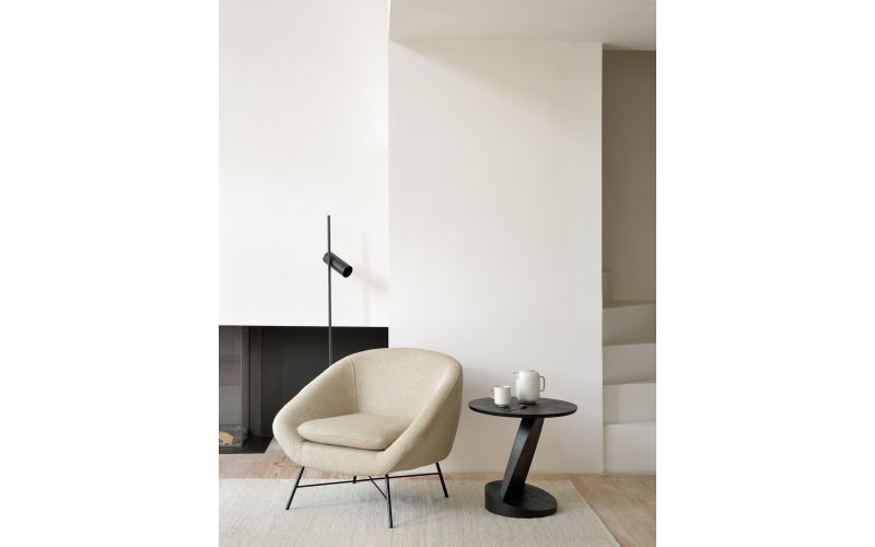 ETHNICRAFT BARROW LOUNGE CHAIR - OFF WHITE