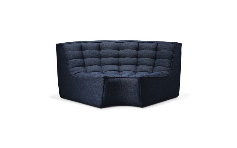 ETHNICRAFT N701 SOFA-ROUND CORNER-GRAPHITE 120