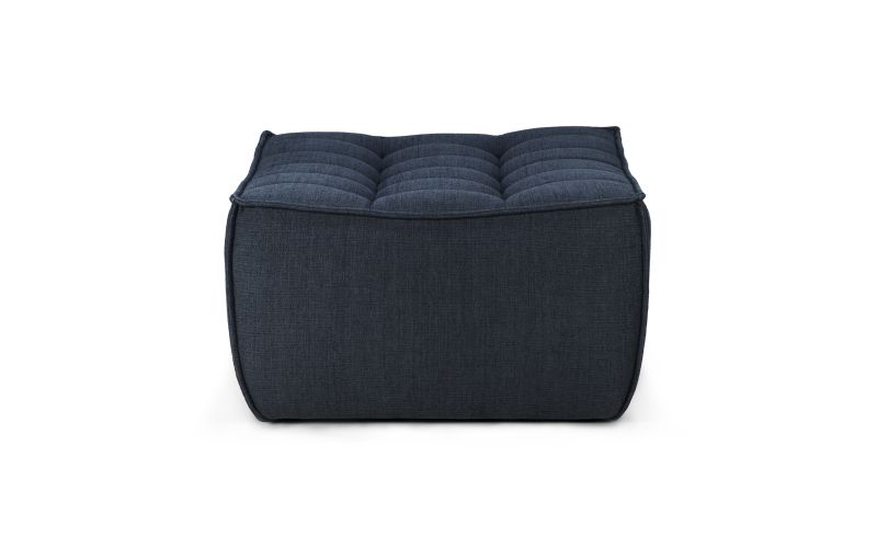ETHNICRAFT N701 SOFA-FOOTSTOOL-GRAPHITE 70X70X43