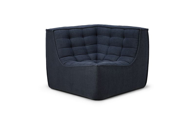ETHNICRAFT N701 SOFA-CORNER-GRAPHITE 91x91x76