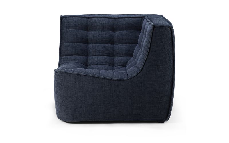 ETHNICRAFT N701 SOFA-CORNER-GRAPHITE 91x91x76