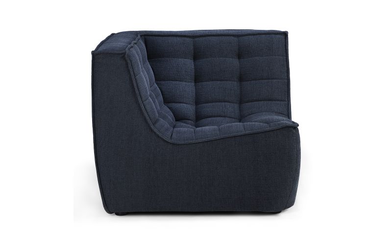 ETHNICRAFT N701 SOFA-CORNER-GRAPHITE 91x91x76