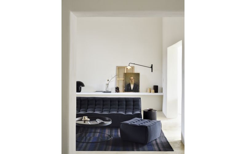 ETHNICRAFT N701 SOFA-3 SEATER-GRAPHITE 210x91x76