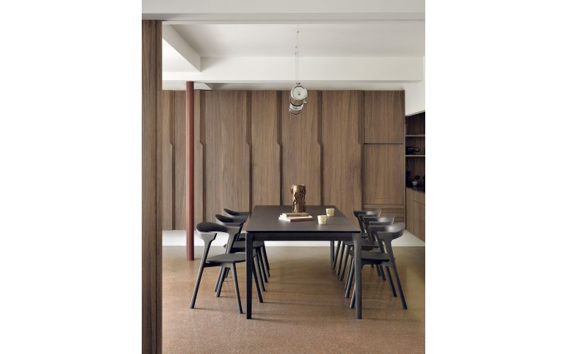 ETHNICRAFT BROWN OAK BOK DINING TABLE 180x90x76