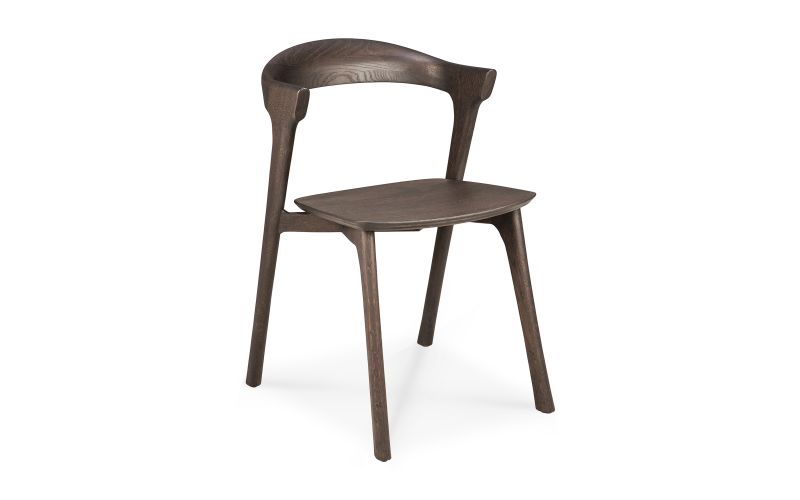 ETHNICRAFT BROWN OAK BOK DINING CHAIR 50x54x76