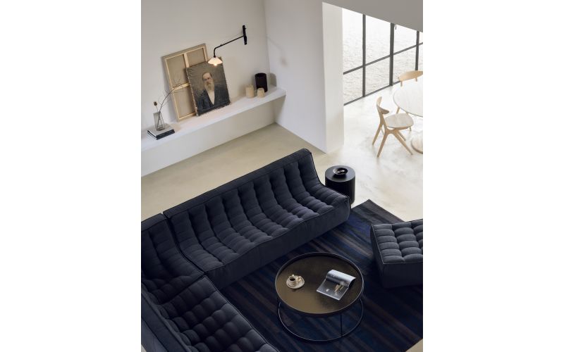 ETHNICRAFT N701 SOFA-2 SEATER-GRAPHITE 140x91x76