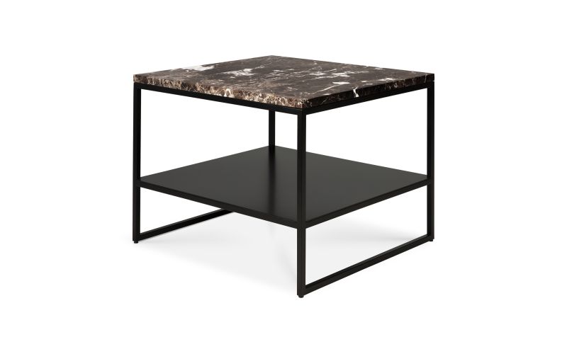 ETHNICRAFT STONE BLACK EMPERADOR SIDE TABLE 