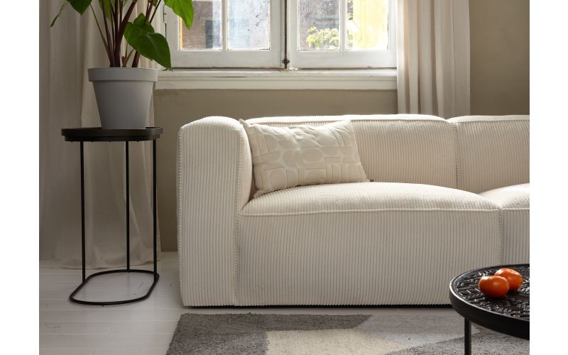 INDIAN SUMMER | HOEKBANK| LONGCHAIR |RIBCORD-CREAM