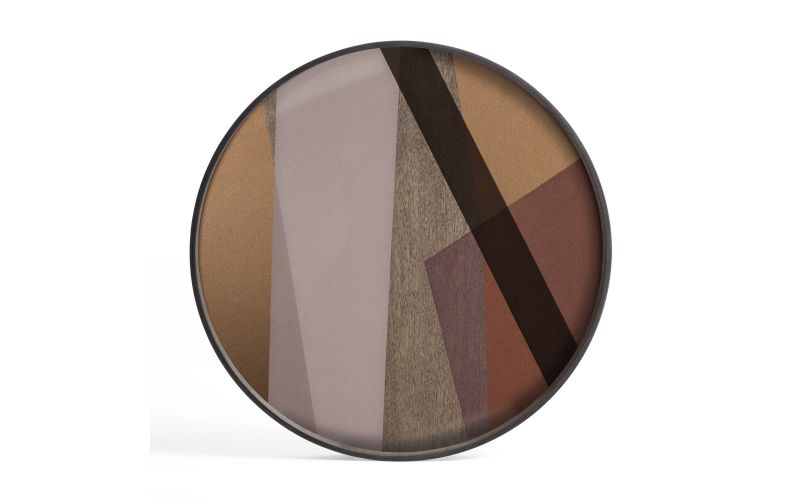 ETHNICRAFT ANGLE TRAY - GLASS - PINOT - L 61x61x4