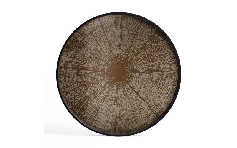 ETHNICRAFT SLICE TRAY - MIRROR - BRONZE -L 61x61x4