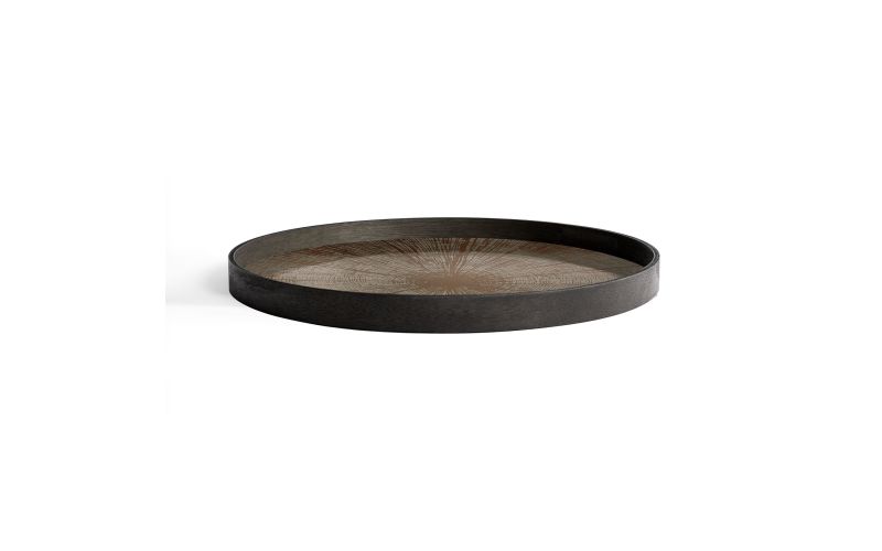 ETHNICRAFT SLICE TRAY - MIRROR - BRONZE -L 61x61x4