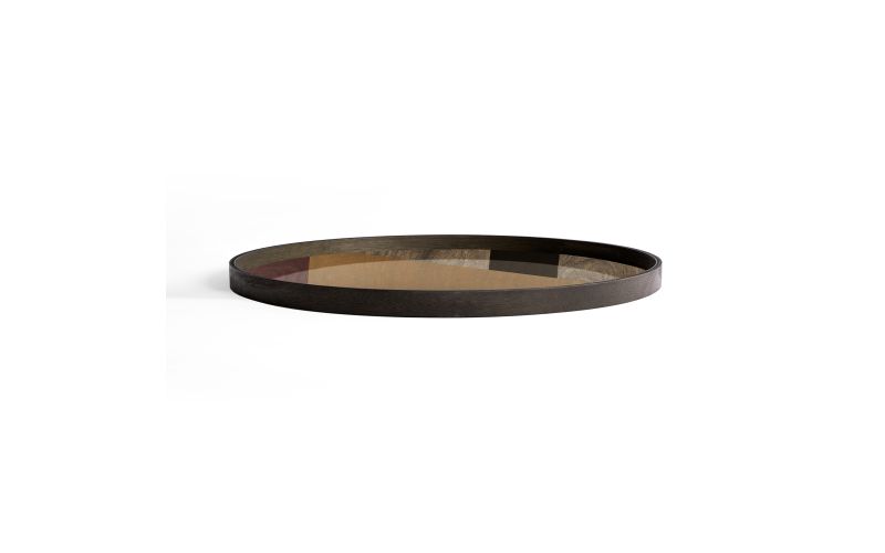 ETHNICRAFT ANGLE TRAY- GLASS- BRONZE- XL 92x92x4