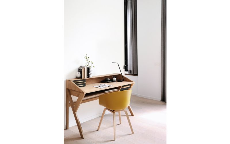 ETHNICRAFT ORIGAMI BUREAU EIKEN ZWART 135X94X55