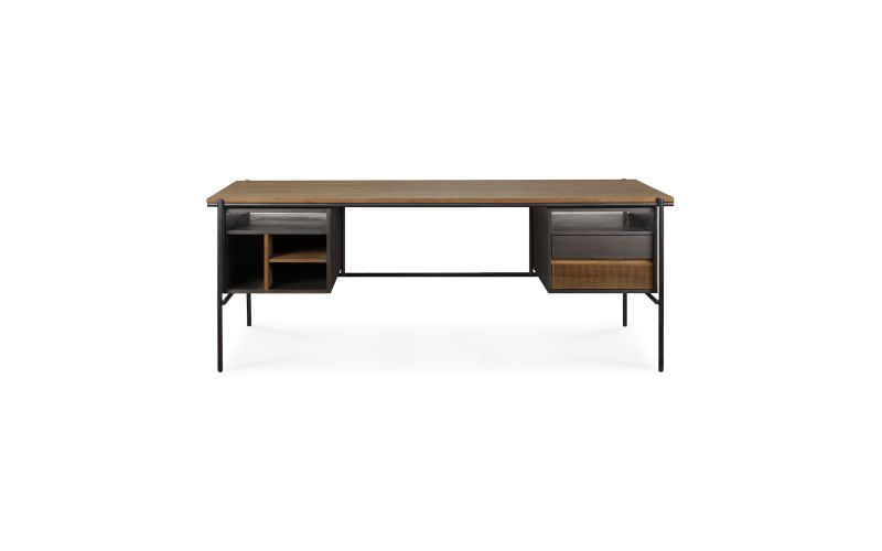 ETHNICRAFT OSCAR BUREAU MET LADES TEAK 200X90X76