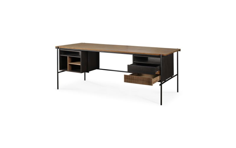 ETHNICRAFT OSCAR BUREAU MET LADES TEAK 200X90X76