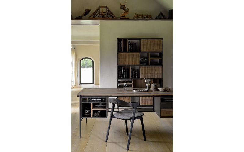 ETHNICRAFT OSCAR BUREAU MET LADES TEAK 200X90X76