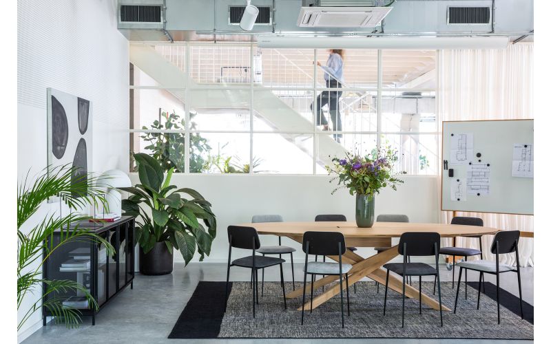 ETHNICRAFT MIKADO VERGADERTAFEL EIKEN 267X138X76